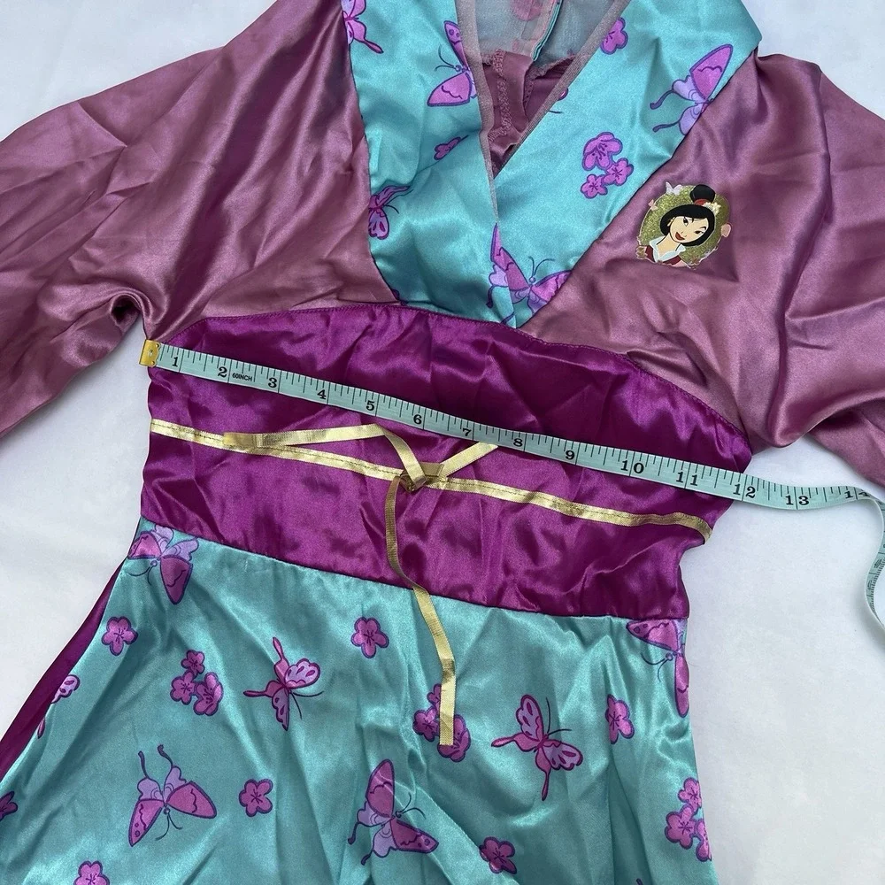 Disney Store Mulan Costume Dress Kids Size 6/6X Halloween Hanfu Princess Y2K era